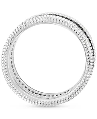 Black Spinel Multirow Cluster Ring (1-7/8 ct. t.w.) Sterling Silver