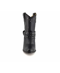Forastero Women's Western Leather Boots with Buckle