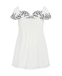 City Chic Women's Hana Embroidered Dress
