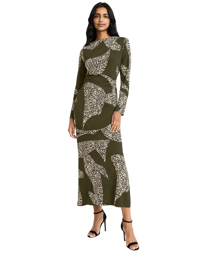 Donna Morgan Women's Long-Sleeve Jersey Bodycon Dress