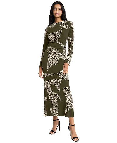 Donna Morgan Women's Long-Sleeve Jersey Bodycon Dress