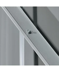Mondawe 8FT x 10FT & Outdoor Storage Tool House with Lockable Door & Shutter Vents