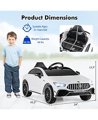Gymax 12V Kids Ride on Car w/Remote Rocking Function Transport Wheels Lights & Music