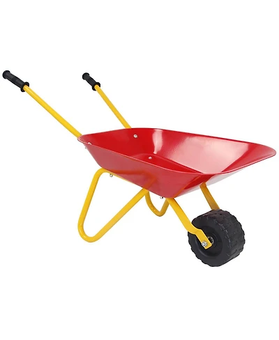 Outdoor Garden Backyard Play Toy Kids Metal Wheelbarrow