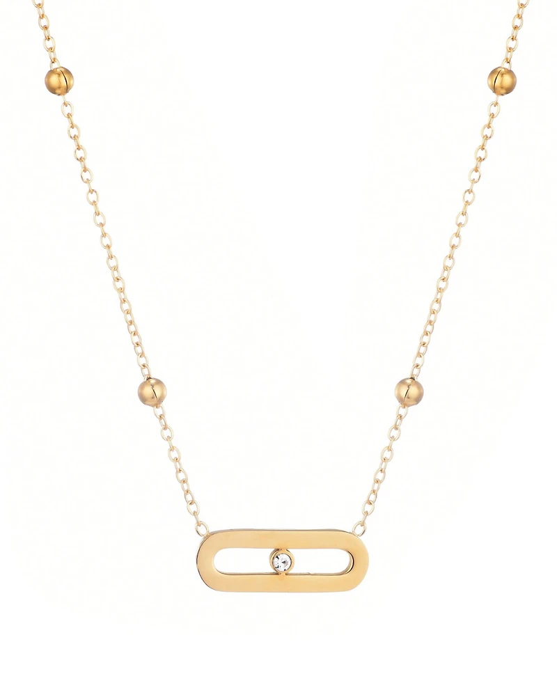 Adornia Tarnish Resistant Bar Necklace