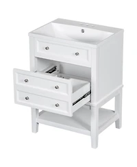 Streamdale Furniture 24" Bathroom Vanity with Sink & Storage