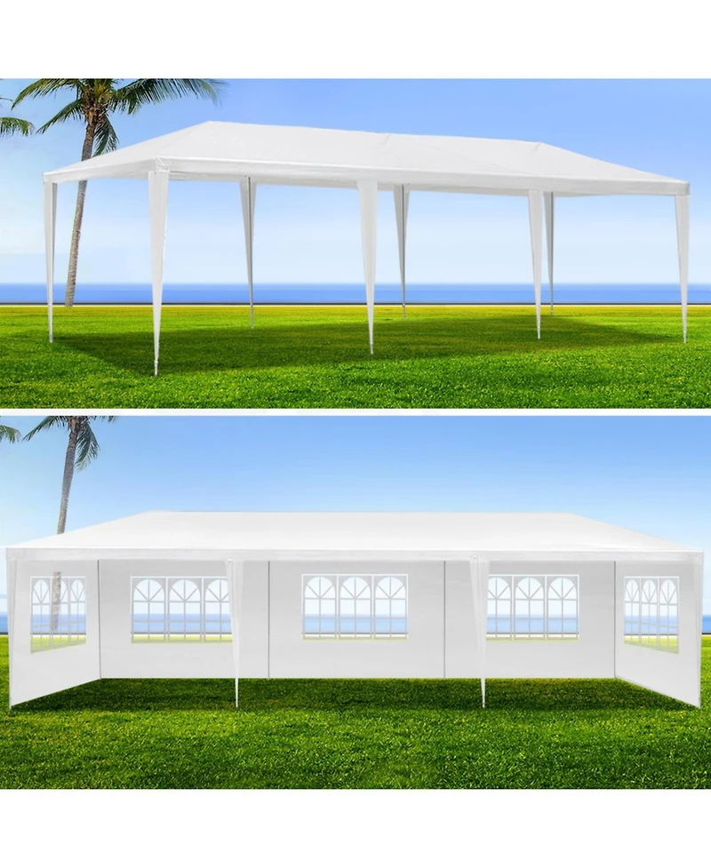Streamdale Furniture 10x30' Outdoor Gazebo Wedding Party Tent with Sidewalls