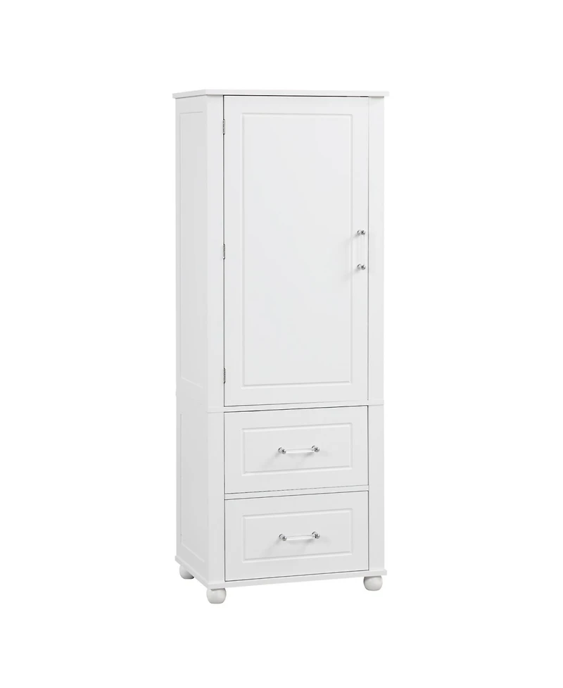 Streamdale Furniture Tall Bathroom Storage Cabinet with Drawers & Shelf