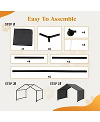 Streamdale Furniture Dog Shade Shelter Portable Pet Tent Gray