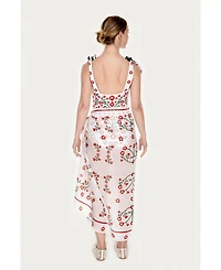 Jessie Zhao New York Women's Beach Sarong Wrap - Day Garden