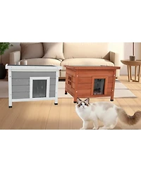 Streamdale Furniture Cat House Waterproof Outdoor/Indoor Shelter