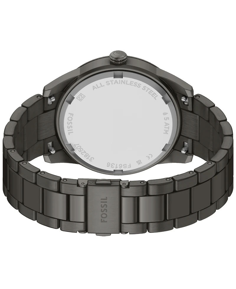 Fossil Men's Pearson Multifunction Gunmetal Stainless-Steel Watch, 42mm