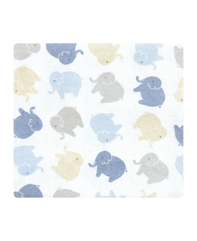 Hudson Baby Boys 4-Piece Cozy Cotton Receiving Blankets Set