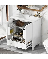 Streamdale Furniture 30" Bathroom Vanity with Sink Combo