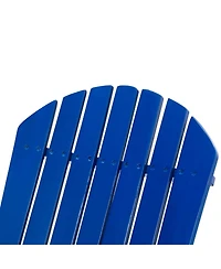 Acacia Wood Folding Adirondack Chair - Rustic Design