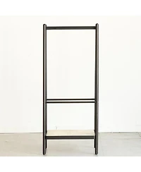 Streamdale Furniture Black Oak & Rattan Clothes Rack