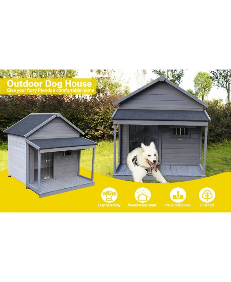 Streamdale Furniture Large Balcony Dog House with Terrace