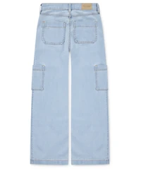 abercrombie kids Girls High Rise Wide Leg Utility Jeans