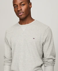 Tommy Hilfiger Men's Waffle-Knit Long-Sleeve Crewneck Thermal Top