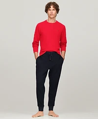 Tommy Hilfiger Men's Waffle-Knit Long-Sleeve Crewneck Thermal Top
