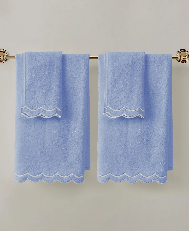 Peri Home Scallop 4-Pc. Cotton Towel Set