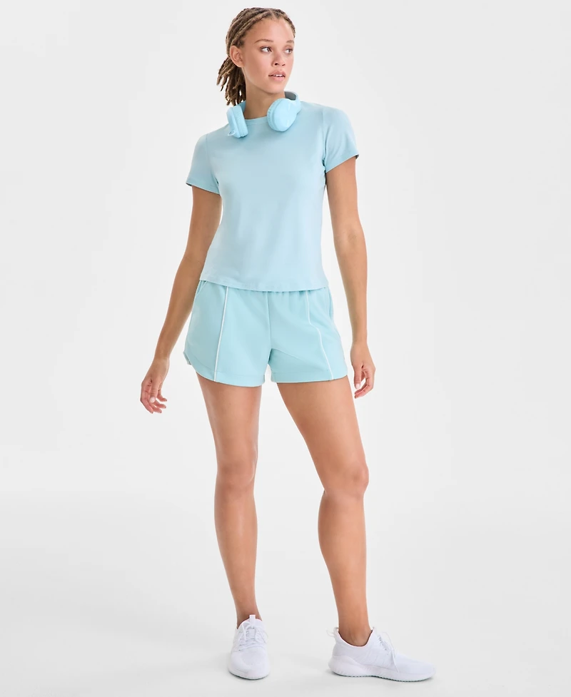Id Ideology Women's Essential Cotton Short-Sleeve T-Shirt, Exclusively at Macy's