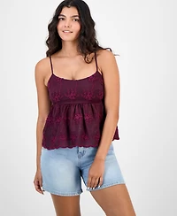 And Now This Women's Straight-Neck Embroidered Tank Top, Macy's Exclusive