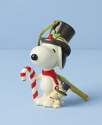 Lenox 2025 Candy Cane Snoopy & Woodstock Ornament