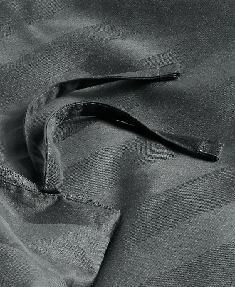 Charter Club 1.5" Stripe 550 Thread Count 100% Cotton 3-Pc. Comforter Set, Full/Queen, Exclusively at Macy's