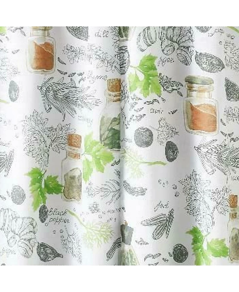 Kate Aurora Country Multi Spice Medley Complete 3 Piece Kitchen Curtain Tier & Valance Set