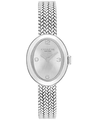 Coach Women's Sammy Silver Tone Stainless Steel Mesh Bracelet Watch, 22.5mm
