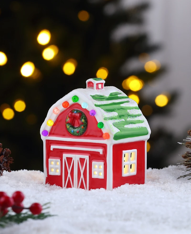 Mr. Christmas 4.5" Nostalgic Village Barn