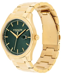 Coach Men's Oliver Gold Tone Stainless Steel Bracelet Watch, 41mm