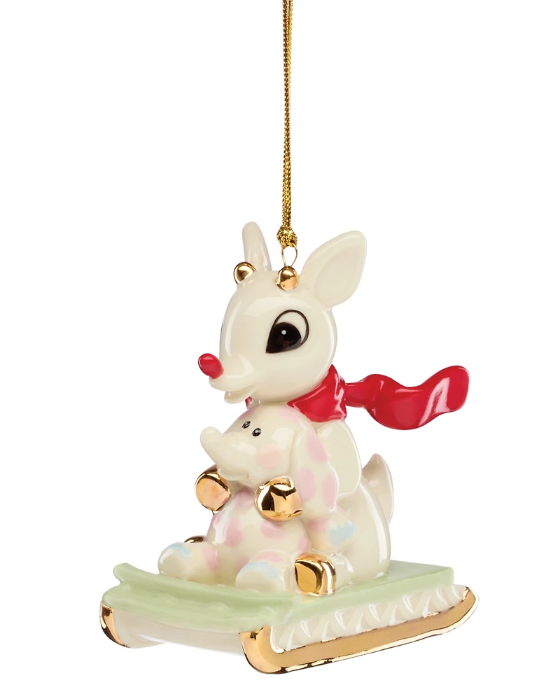 Lenox Rudolph with Misfit Elephant Ornament