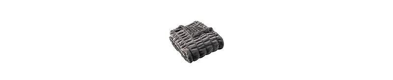 Battilo Luxurious Reversible Rabbit Faux Fur Throw, 50" x 60"