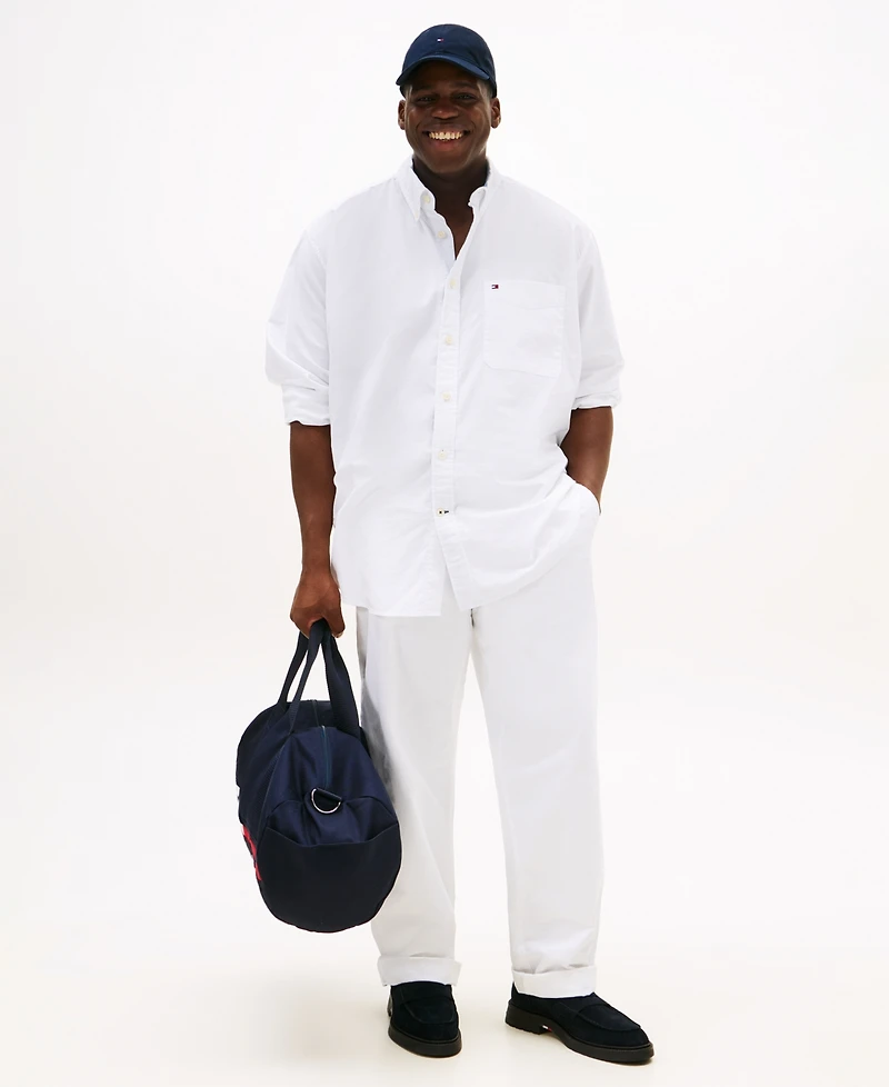 Tommy Hilfiger Men's Big & Tall Classic-Fit Stretch Solid Capote Shirt