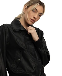 Sanctuary Women's Coated Twill Bomber Jacket