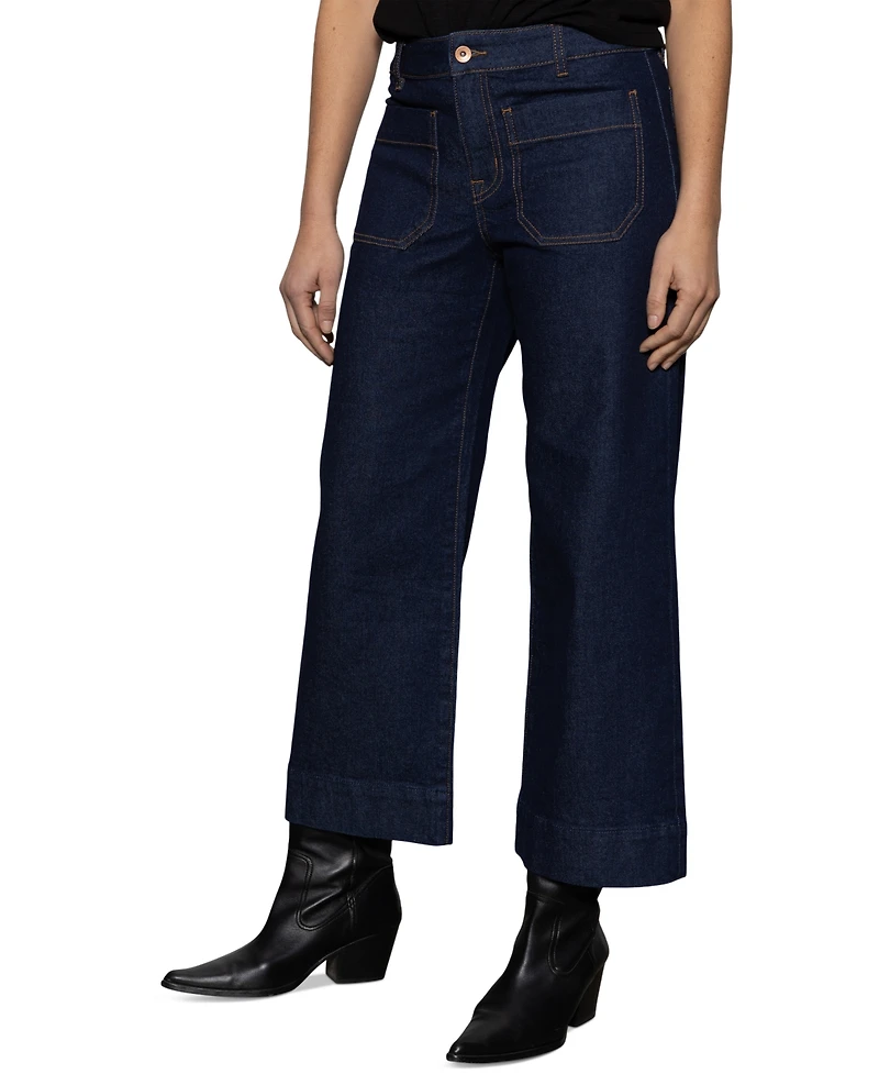 Sanctuary Women's The Marine Comfort-Stretch Wide-Leg Jeans