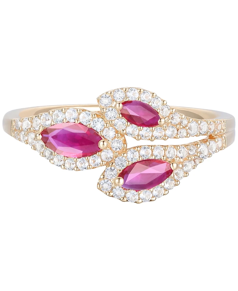 Gemstone (5/8 ct. t.w.) & Diamond (1/3 Multi-Stone Ring 14k Gold