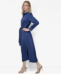 Dkny Women's Collared Long-Sleeve Shirtdress