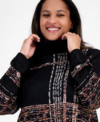 Anne Klein Plus Turtleneck Luxe-Stitch Sweater