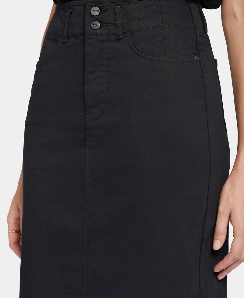 Nydj Petite High Rise Denim Skirts