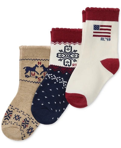 Polo Ralph Lauren Baby 3-Pk. Holiday Americana Socks