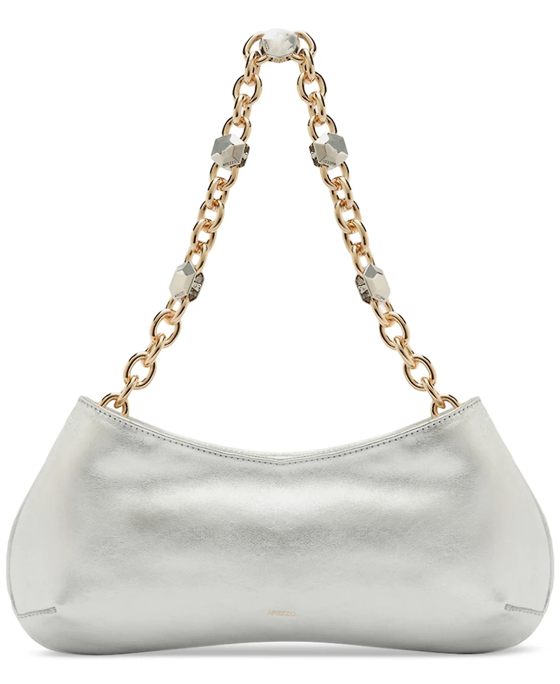 Arezzo Luna Small Leather Baguette