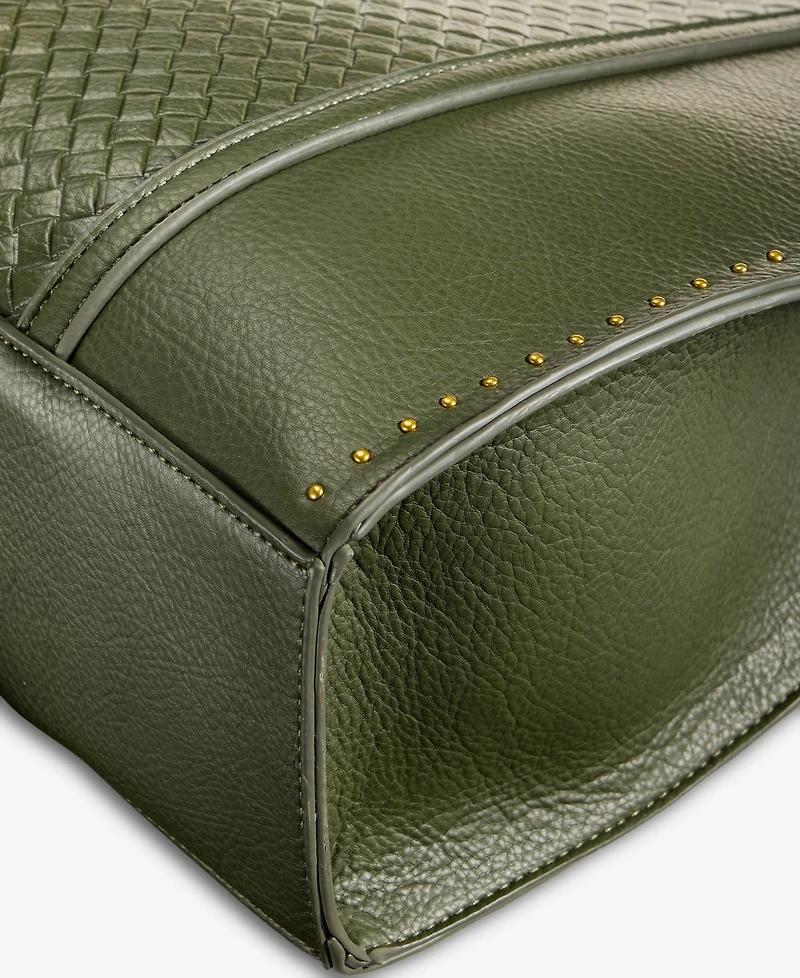 Style & Co Medium Woven Boxy Tote, Macy's Exclusive