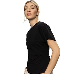 Sanctuary Women's Cotton Shirred-Waist Dolman T-Shirt
