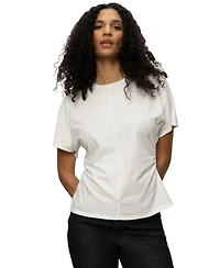 Sanctuary Women's Cotton Shirred-Waist Dolman T-Shirt