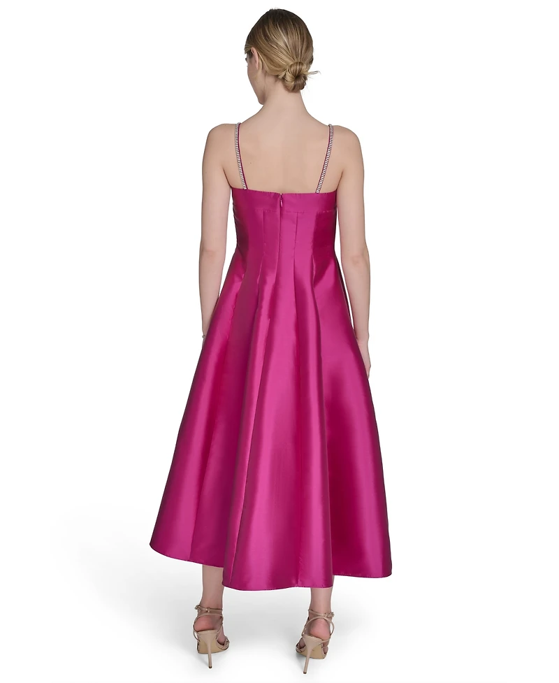 Eliza J Women's Solid Color Square-Neck Sleeveless Midi Dress