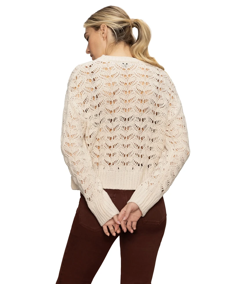 Sanctuary Women's Boheme Open-Knit Sweater