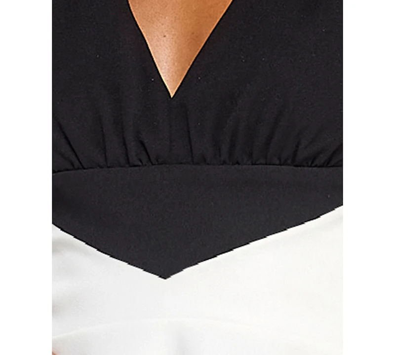 City Studios Juniors' Halter Fit & Flare Dress